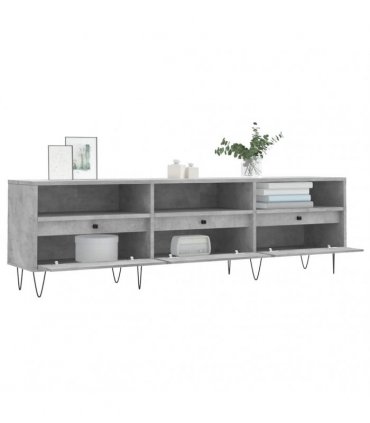 vidaXL TV Cabinet Concrete Grey 150x30x44.5 cm Engineered Wood — V0672040620