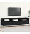 vidaXL TV Cabinet Black Oak 150 x 30 x 44.5 cm Engineered Wood — V0672040623