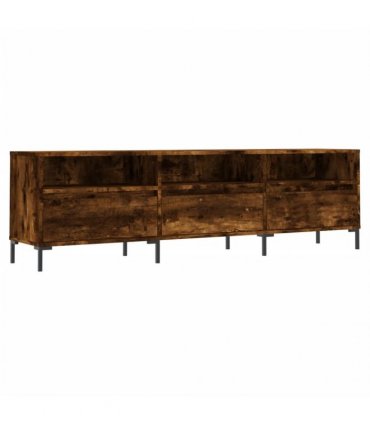 vidaXL TV Cabinet Smoked Oak 150x30x44.5 cm Engineered Wood — V0672040626