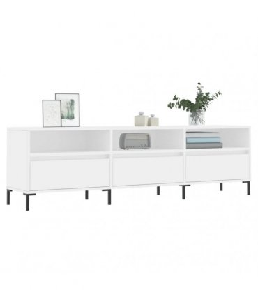 vidaXL TV Cabinet White 150x30x44.5 cm Engineered Wood — V0672040629