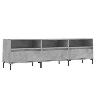 vidaXL TV Cabinet Concrete Grey 150x30x44.5 cm Engineered Wood — V0672040630
