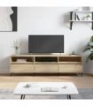 vidaXL TV Cabinet Sonoma Oak 150x30x44.5 cm Engineered Wood — V0672040633