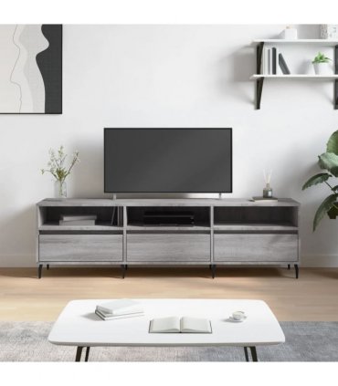 vidaXL TV Cabinet Grey Sonoma 150x30x44.5 cm Engineered Wood — V0672040635
