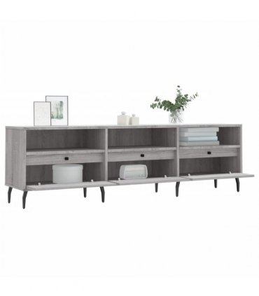vidaXL TV Cabinet Grey Sonoma 150x30x44.5 cm Engineered Wood — V0672040635