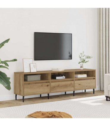 vidaXL TV Cabinet Artisan Oak 150x30x44.5 cm Engineered Wood — V0672040636