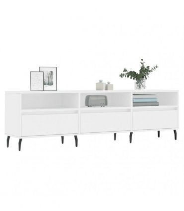 vidaXL TV Cabinet White 150x30x44.5 cm Engineered Wood — V0672040637