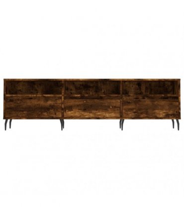 vidaXL TV Cabinet Smoked Oak 150x30x44.5 cm Engineered Wood — V0672040638