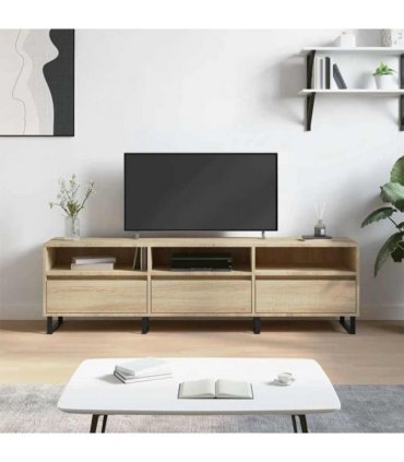 vidaXL TV Cabinet Sonoma Oak 150x30x44.5 cm Engineered Wood — V0672040641