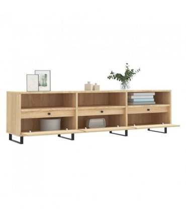 vidaXL TV Cabinet Sonoma Oak 150x30x44.5 cm Engineered Wood — V0672040641