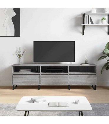 vidaXL TV Cabinet Grey Sonoma 150x30x44.5 cm Engineered Wood — V0672040643