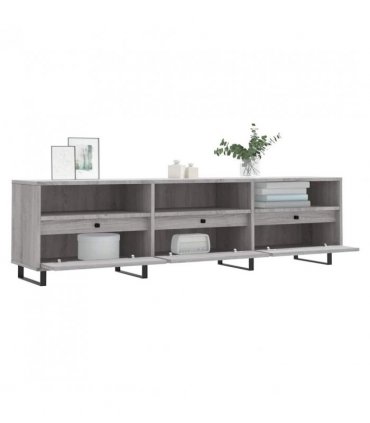 vidaXL TV Cabinet Grey Sonoma 150x30x44.5 cm Engineered Wood — V0672040643