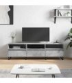 vidaXL TV Cabinet Concrete Grey 150x30x44.5 cm Engineered Wood — V0672040646
