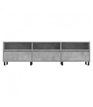 vidaXL TV Cabinet Concrete Grey 150x30x44.5 cm Engineered Wood — V0672040646