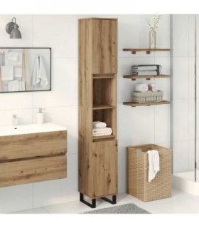 vidaXL Bathroom Cabinet Artisan Oak 30x30x190 cm Engineered Wood — V0672040672