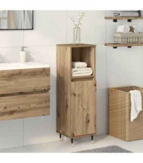 vidaXL Bathroom Cabinet Artisan Oak 30x30x100 cm Engineered Wood — V0672040677
