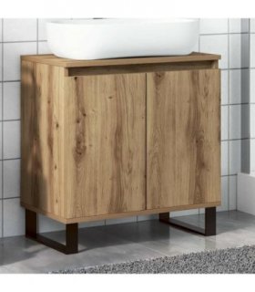 vidaXL Bathroom Cabinet Artisan Oak 58x33x60 cm Engineered Wood