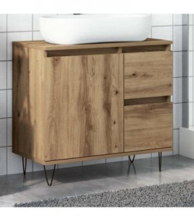vidaXL Sink Cabinet Artisan Oak 65x33x60 cm Engineered Wood