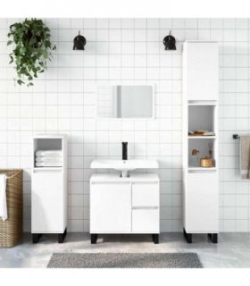 vidaXL Bathroom Cabinet White 65x33x60 cm Engineered Wood — V0672040762
