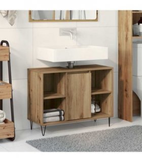vidaXL Bathroom Cabinet Artisan Oak 80 x 33 x 60 cm Engineered Wood