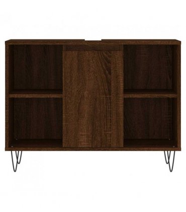 vidaXL Bathroom Cabinet Brown Oak 80x33x60 cm Engineered Wood