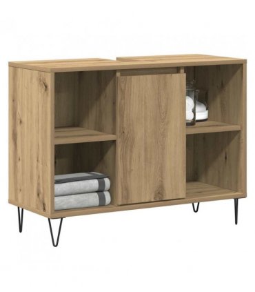 vidaXL Bathroom Cabinet Artisan Oak 80 x 33 x 60 cm Engineered Wood — V0672040775