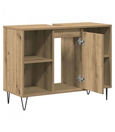 vidaXL Bathroom Cabinet Artisan Oak 80 x 33 x 60 cm Engineered Wood — V0672040775