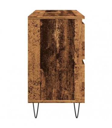 vidaXL Bathroom Cabinet Old Wood 80x33x60 cm Engineered Wood — V0672040801