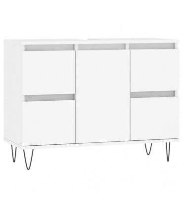 vidaXL Bathroom Cabinet White 80x33x60 cm Engineered Wood — V0672040802