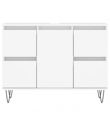 vidaXL Bathroom Cabinet White 80x33x60 cm Engineered Wood — V0672040802