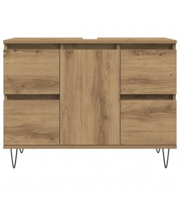 vidaXL Bathroom Cabinet Artisan Oak 80x33x60 cm Engineered Wood — V0672040804