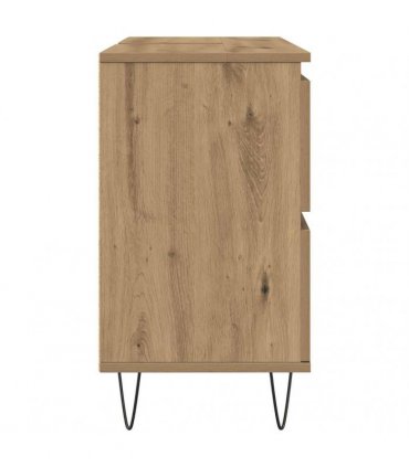 vidaXL Bathroom Cabinet Artisan Oak 80x33x60 cm Engineered Wood — V0672040804