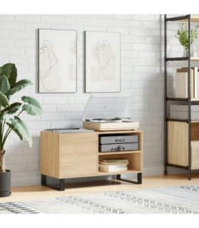 vidaXL Record Cabinet Sonoma Oak 85x38x48 cm Engineered Wood — V0672040856
