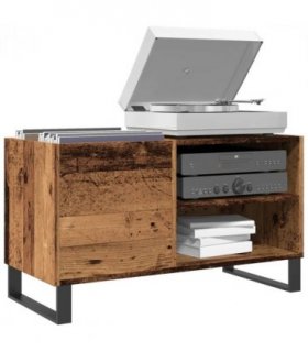 vidaXL Record Cabinet Old Wood 84.5x38x48 cm Engineered Wood — V0672040865