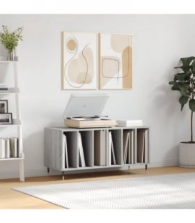 vidaXL Record Cabinet Grey Sonoma 100x38x48 cm Engineered Wood