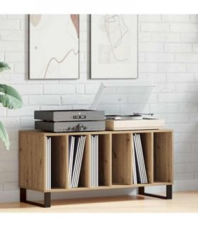 vidaXL Record Cabinet Artisan oak 100 x 38 x 48 cm Engineered Wood — V0672040900