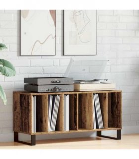 vidaXL Record Cabinet Old wood 100 x 38 x 48 cm Engineered Wood — V0672040901
