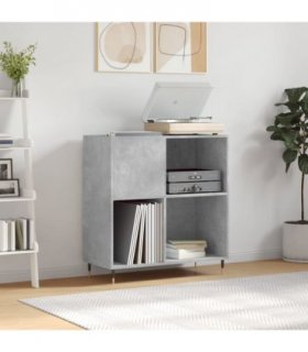 vidaXL Record Cabinet Concrete Grey 84.5x38x89 cm Engineered Wood — V0672040910