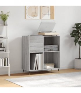 vidaXL Record Cabinet Grey Sonoma 84.5x38x89 cm Engineered Wood — V0672040911