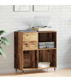vidaXL Record Cabinet Old wood 85 x 38 x 89 cm Engineered Wood