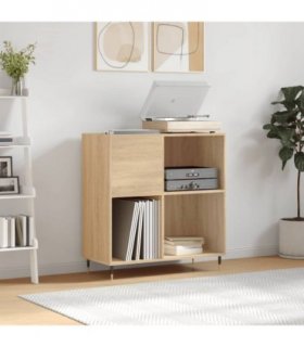 vidaXL Record Cabinet Sonoma Oak 84.5x38x89 cm Engineered Wood