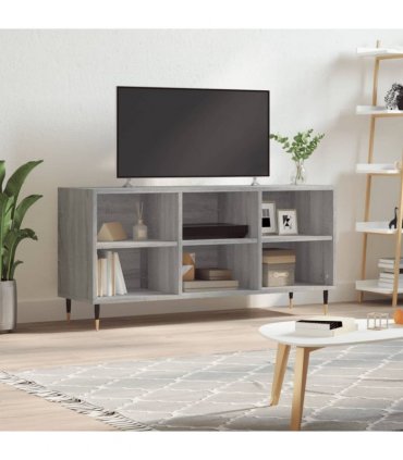 vidaXL TV Cabinet Grey Sonoma 103.5x30x50 cm Engineered Wood