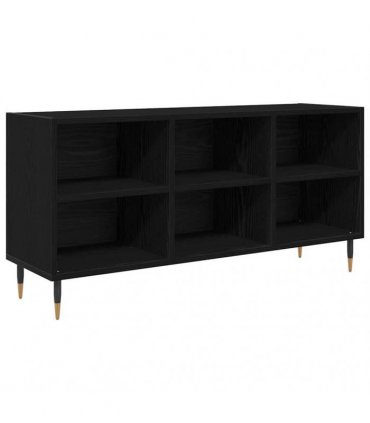 vidaXL TV Cabinet Black Oak 103.5 x 30 x 50 cm Engineered Wood