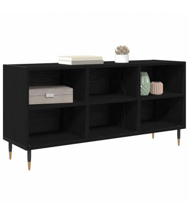 vidaXL TV Cabinet Black Oak 103.5 x 30 x 50 cm Engineered Wood