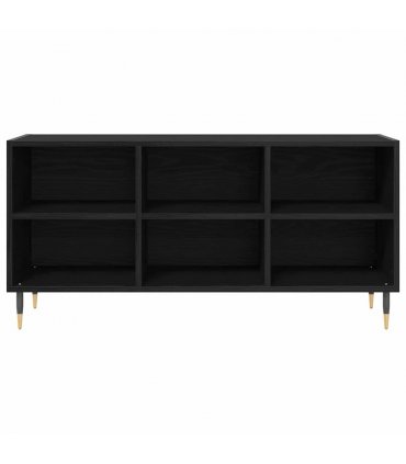 vidaXL TV Cabinet Black Oak 103.5 x 30 x 50 cm Engineered Wood