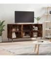 vidaXL TV Cabinet Smoked Oak 103.5x30x50 cm Engineered Wood