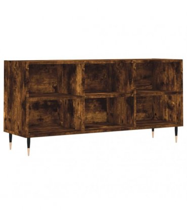 vidaXL TV Cabinet Smoked Oak 103.5x30x50 cm Engineered Wood