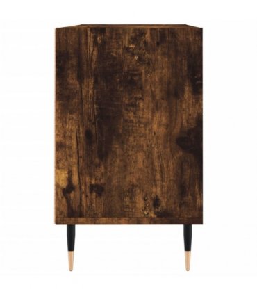 vidaXL TV Cabinet Smoked Oak 103.5x30x50 cm Engineered Wood