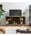 vidaXL TV Cabinet Smoked Oak 103.5x30x50 cm Engineered Wood — V0672041041