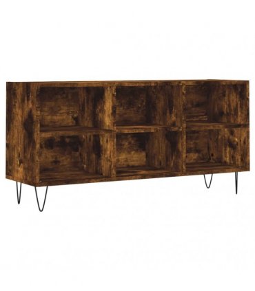 vidaXL TV Cabinet Smoked Oak 103.5x30x50 cm Engineered Wood — V0672041041