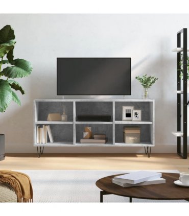 vidaXL TV Cabinet Concrete Grey 103.5x30x50 cm Engineered Wood — V0672041042